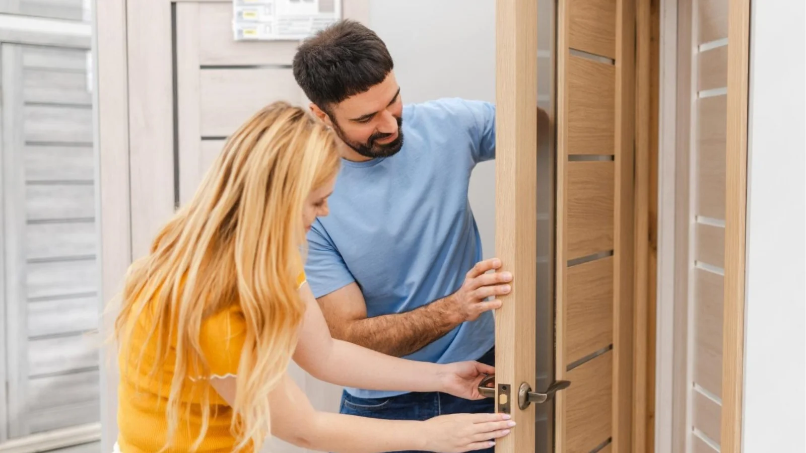 Inspecting interior door